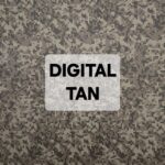 A label on a textured surface reading 'DIGITAL TAN'.