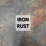 Close-up of iron rust texture with varied colors and corrosion.