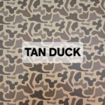 A brown and tan camouflage pattern with 'TAN DUCK' text.
